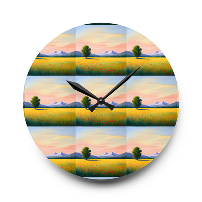 Serene Design Acrylic Wall Clock - Zion Legend Fashions