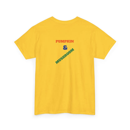 Pumpkin & Mushroom Unisex Heavy Cotton Tee - Zion Legend Fashions