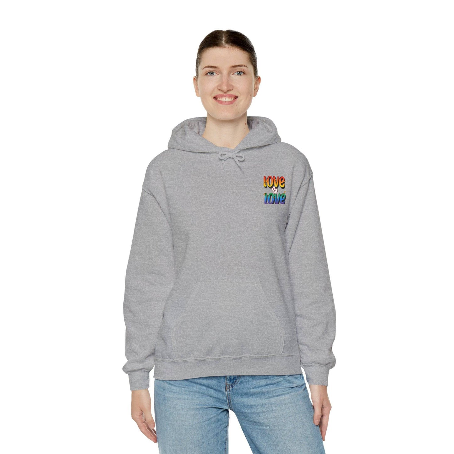 Love B Love  Vibrant colourful Unisex Heavy Hoodies sweatshirt - Zion Legend Fashions