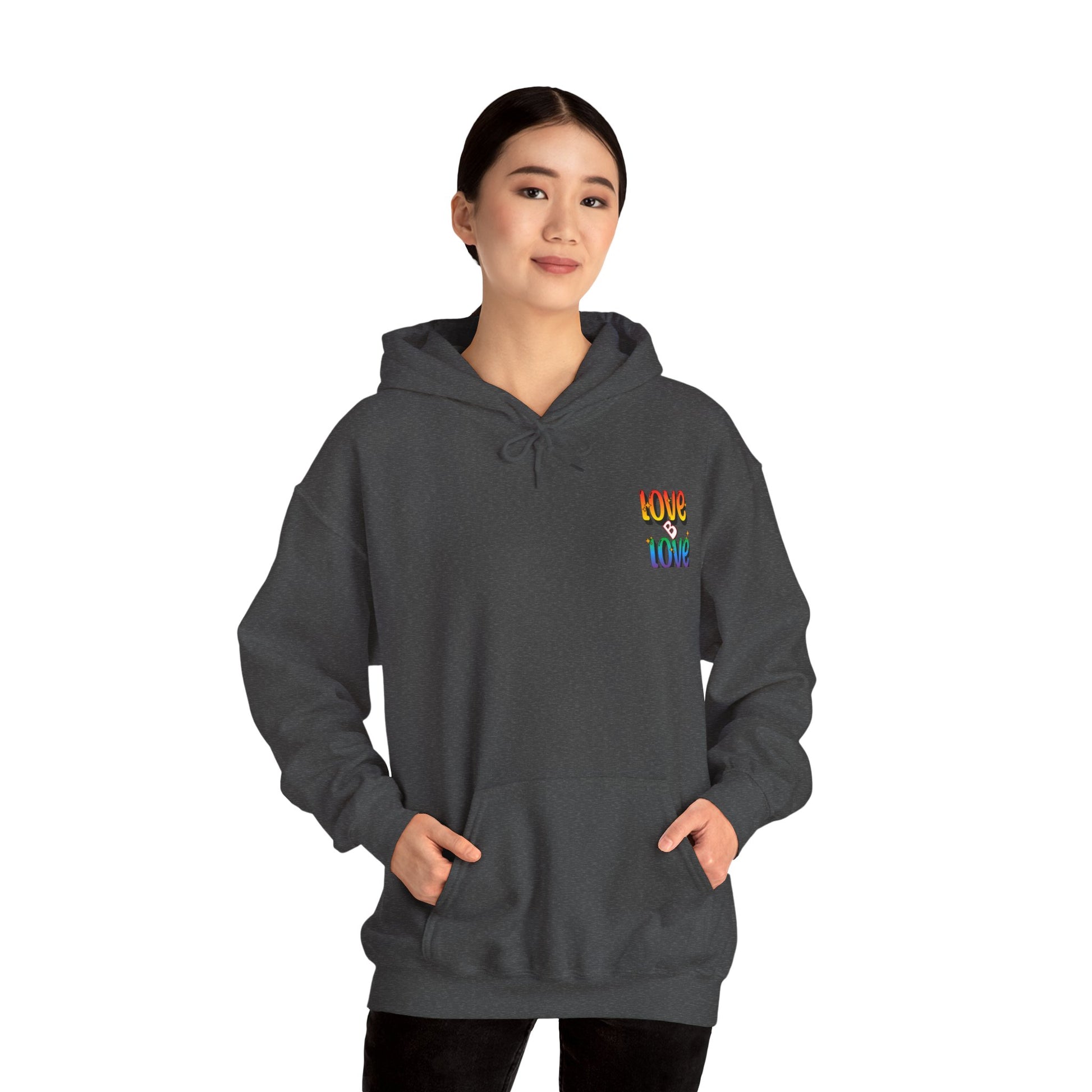 Love B Love  Vibrant colourful Unisex Heavy Hoodies sweatshirt - Zion Legend Fashions