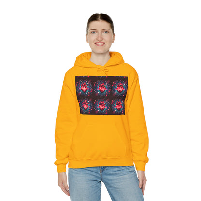 Funky heart Unisex Heavy Blend™ Hooded Sweatshirt - Zion Legend Fashions