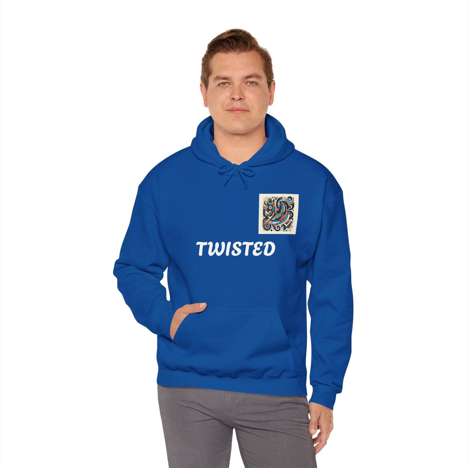 Twisted White  Unisex Heavy Blend™ Hooded Sweatshirt - Zion Legend Fashions