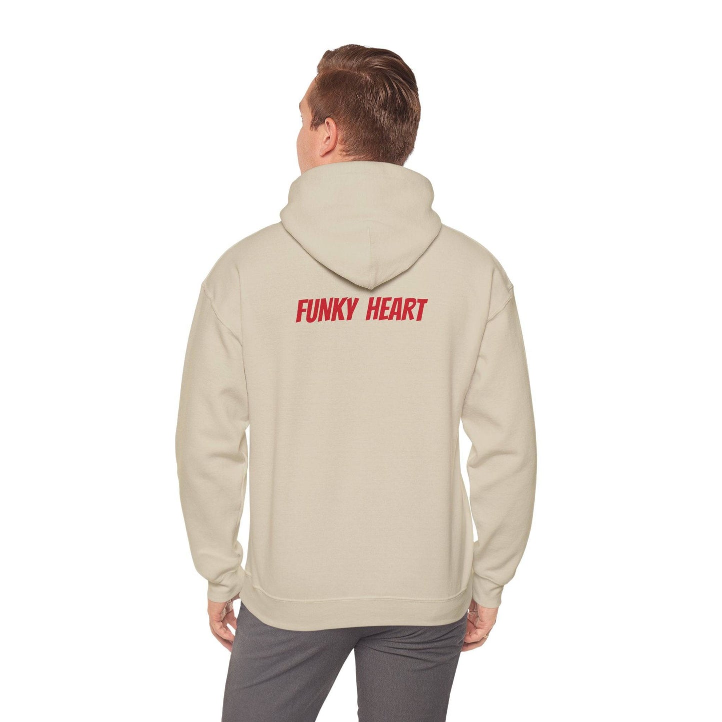 Funky heart Unisex Heavy Blend™ Hooded Sweatshirt - Zion Legend Fashions