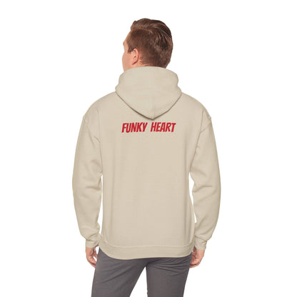 Funky heart Unisex Heavy Blend™ Hooded Sweatshirt - Zion Legend Fashions
