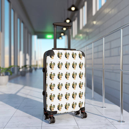 Flower white Suitcase - Available in UK Only - Zion Legend Fashions