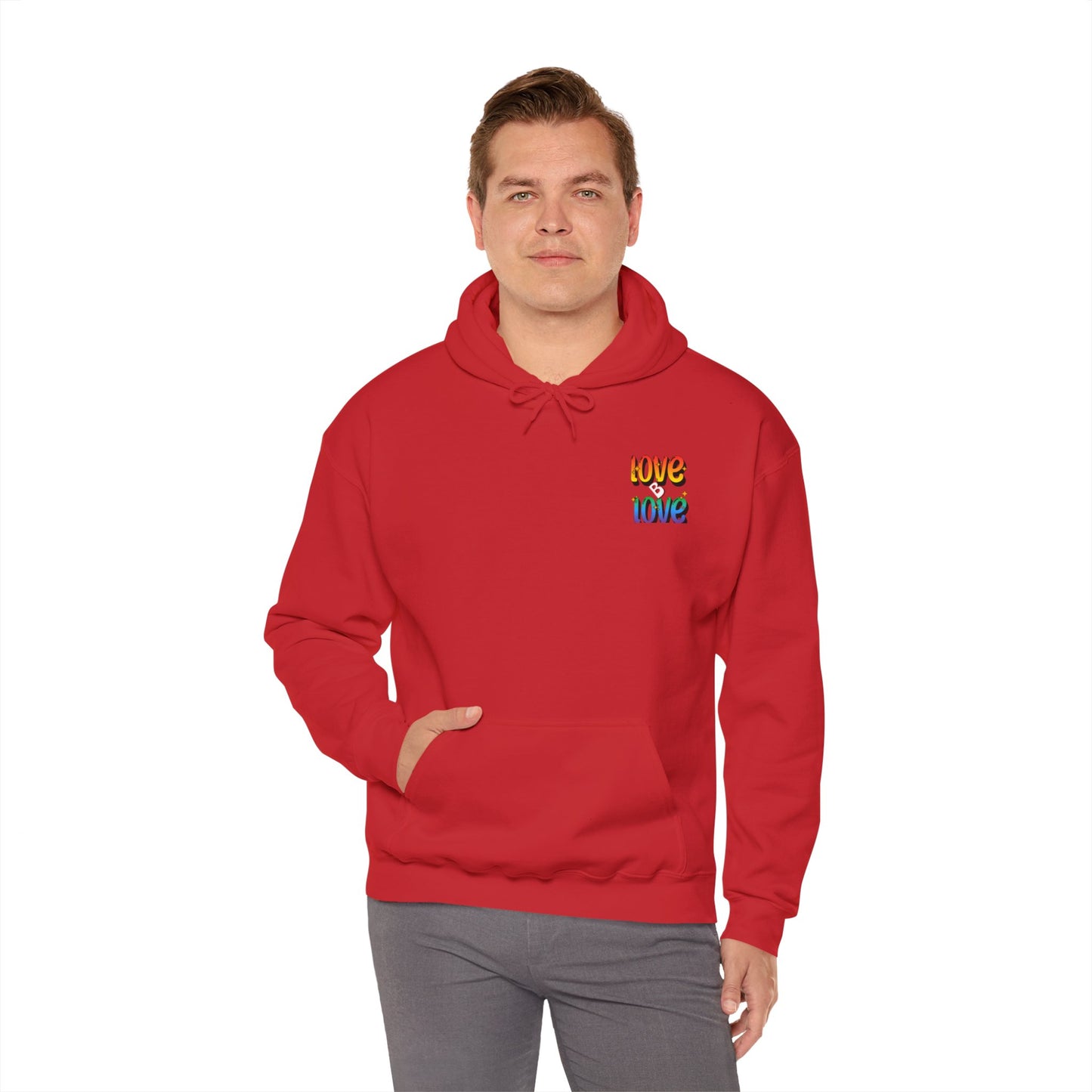 Love B Love  Vibrant colourful Unisex Heavy Hoodies sweatshirt - Zion Legend Fashions