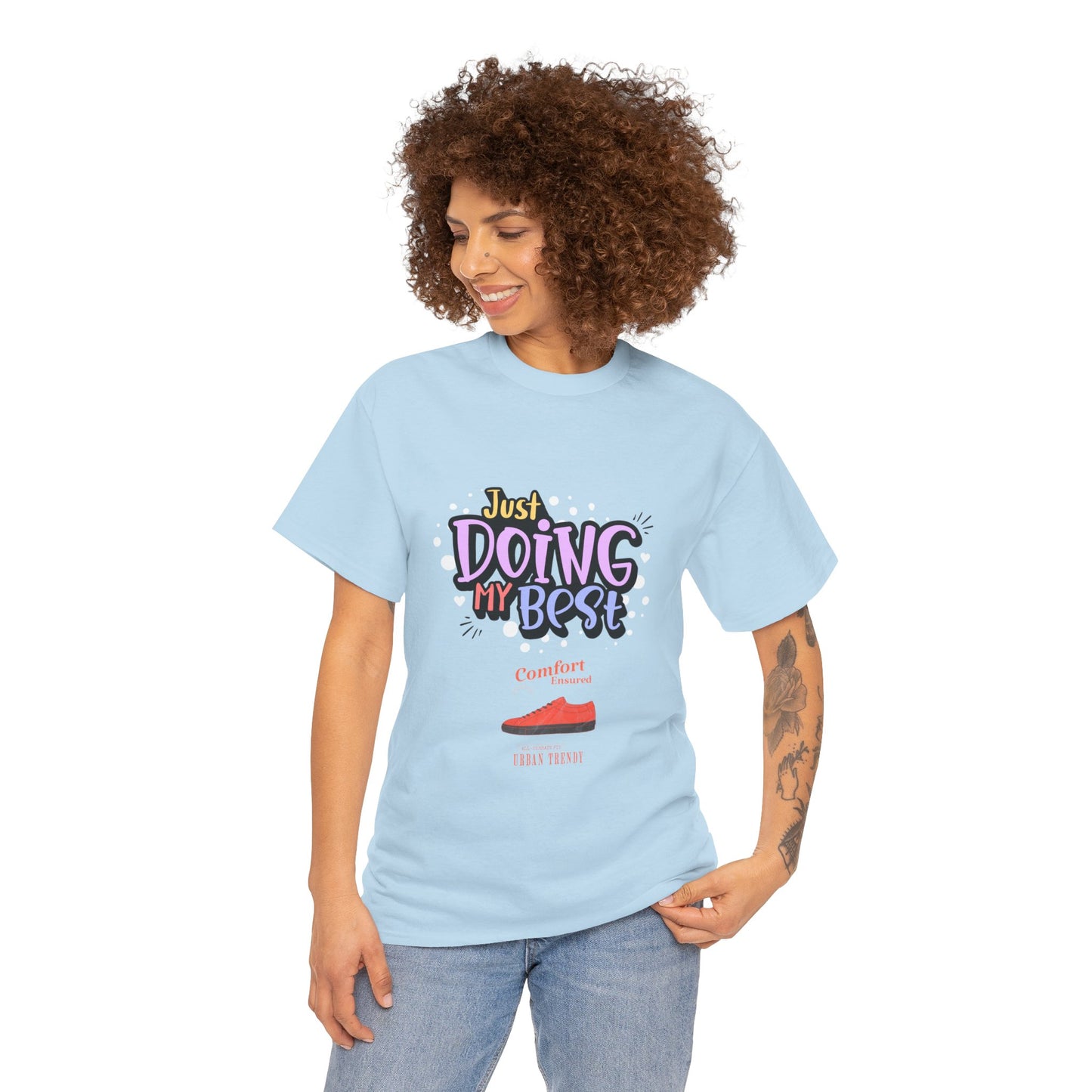 Just doing my best T-shirts Unisex Heavy Cotton Tee - Zion Legend Fashions