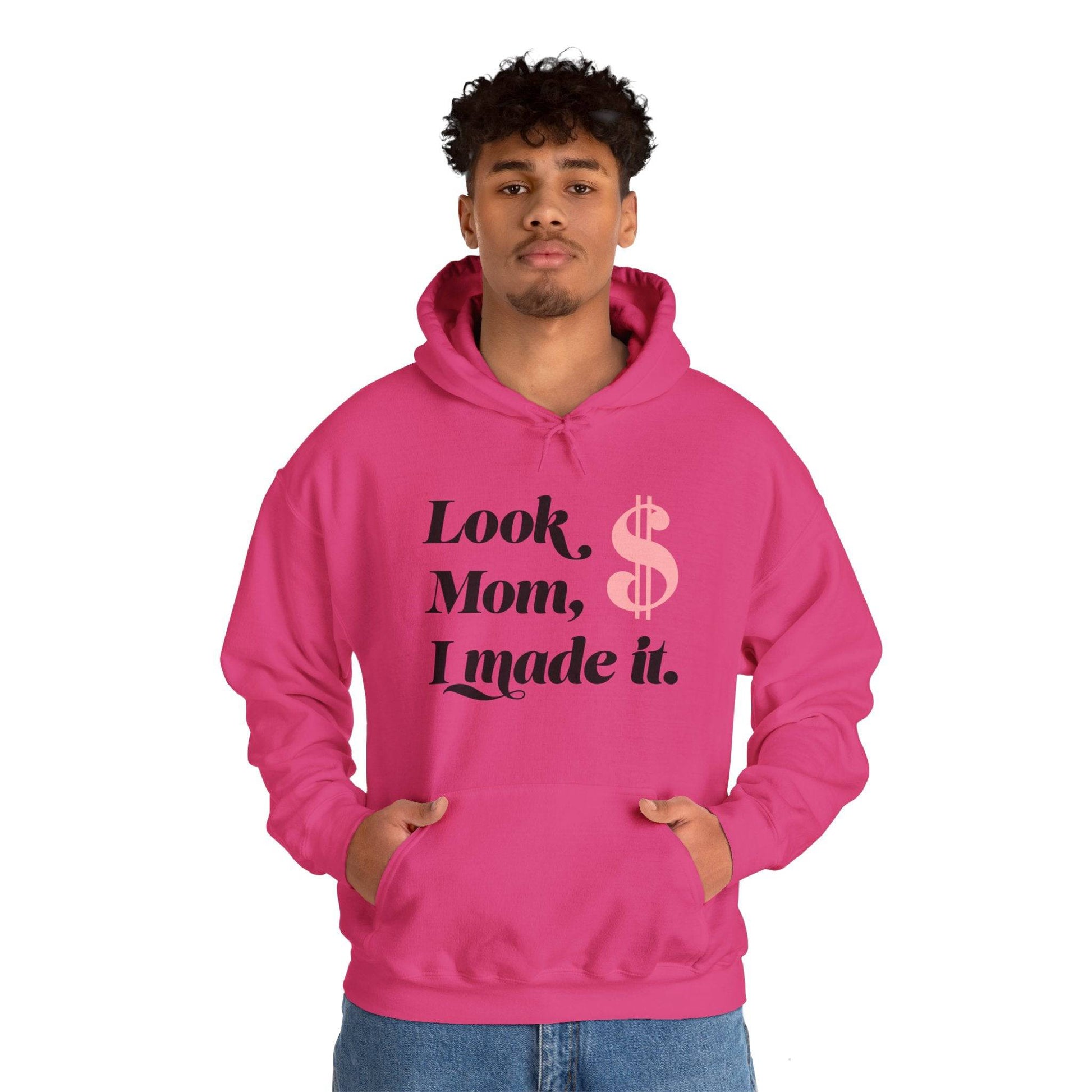 Look Mum  Unisex Heavy Blend™ Hooded Sweatshirt - Zion Legend Fashions
