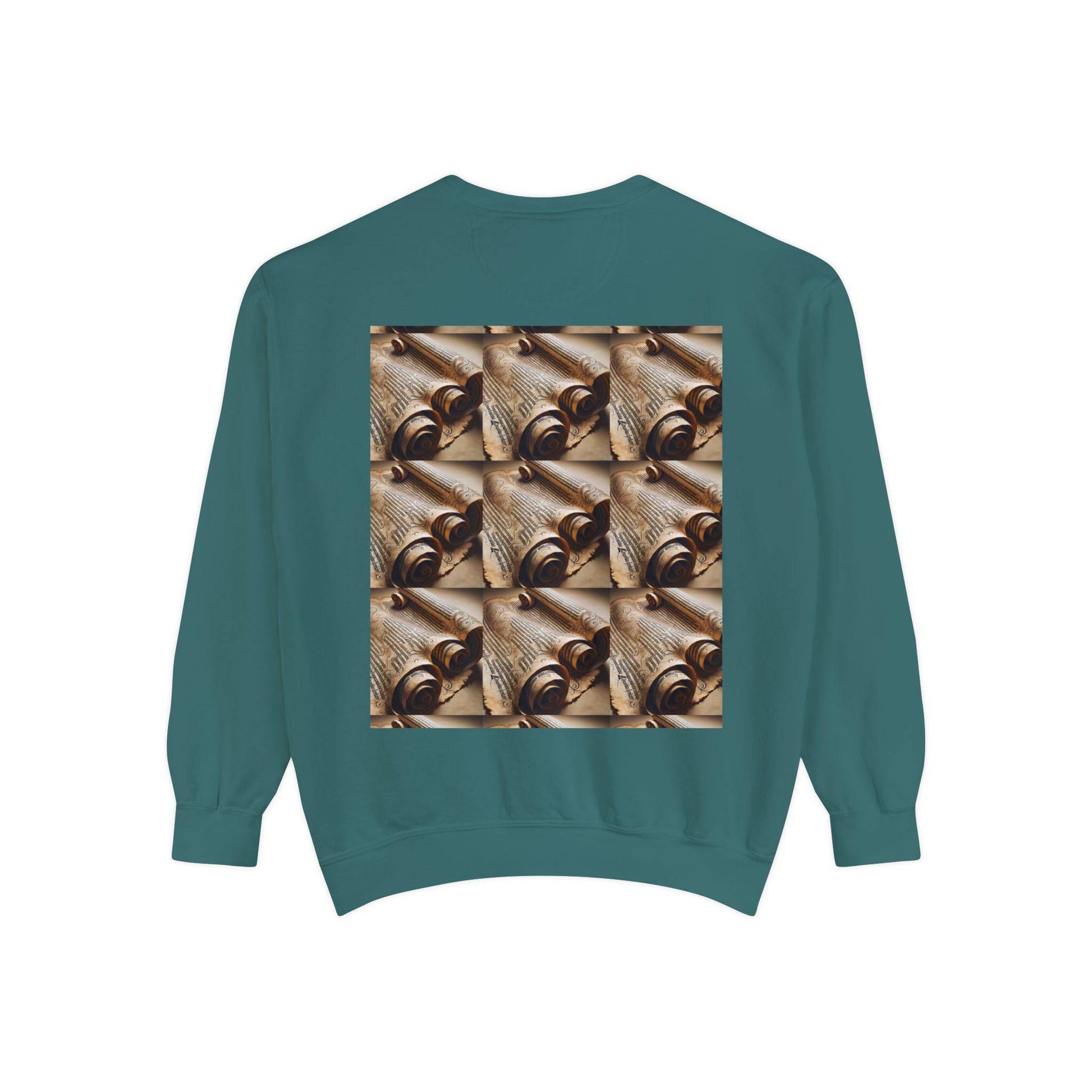 Scroll Unisex Garment-Dyed Sweatshirt - Zion Legend Fashions