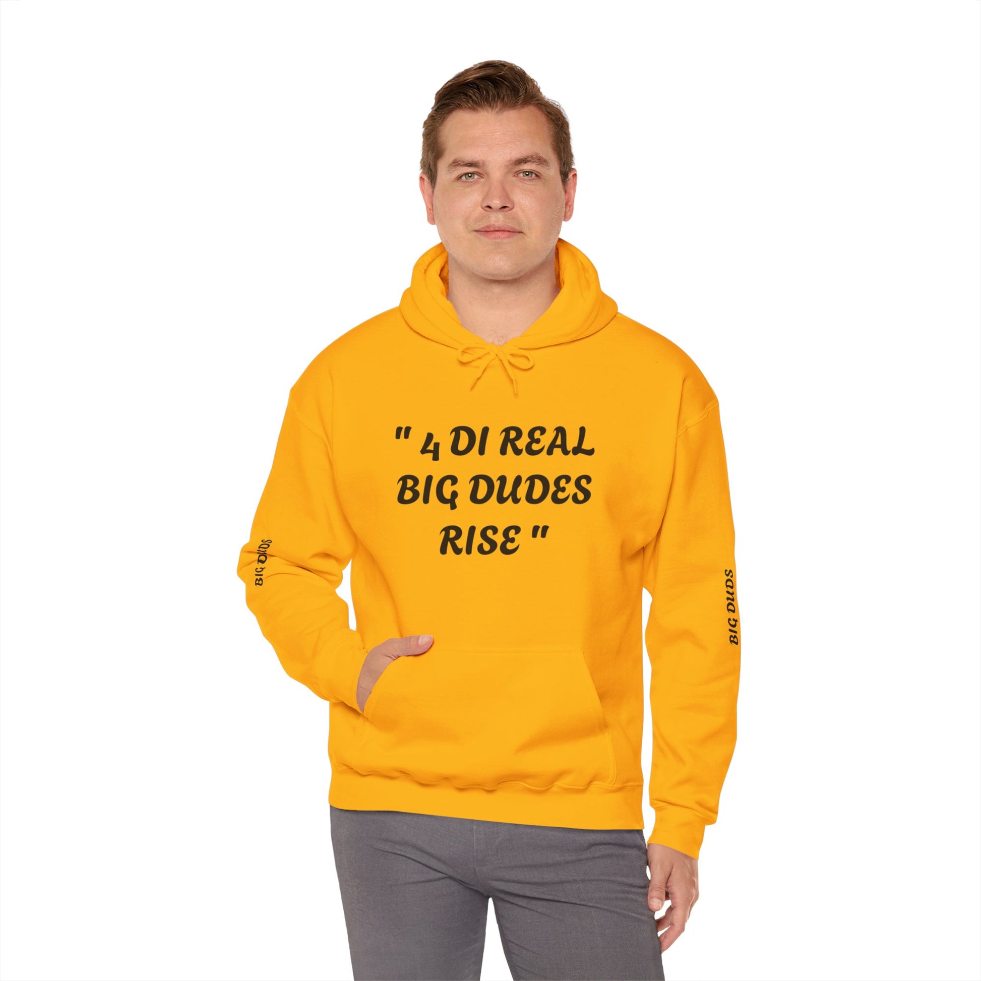 4 Di Real Big Dudes Rise Unisex Heavy Blend™ Hooded Sweatshirt - Zion Legend Fashions