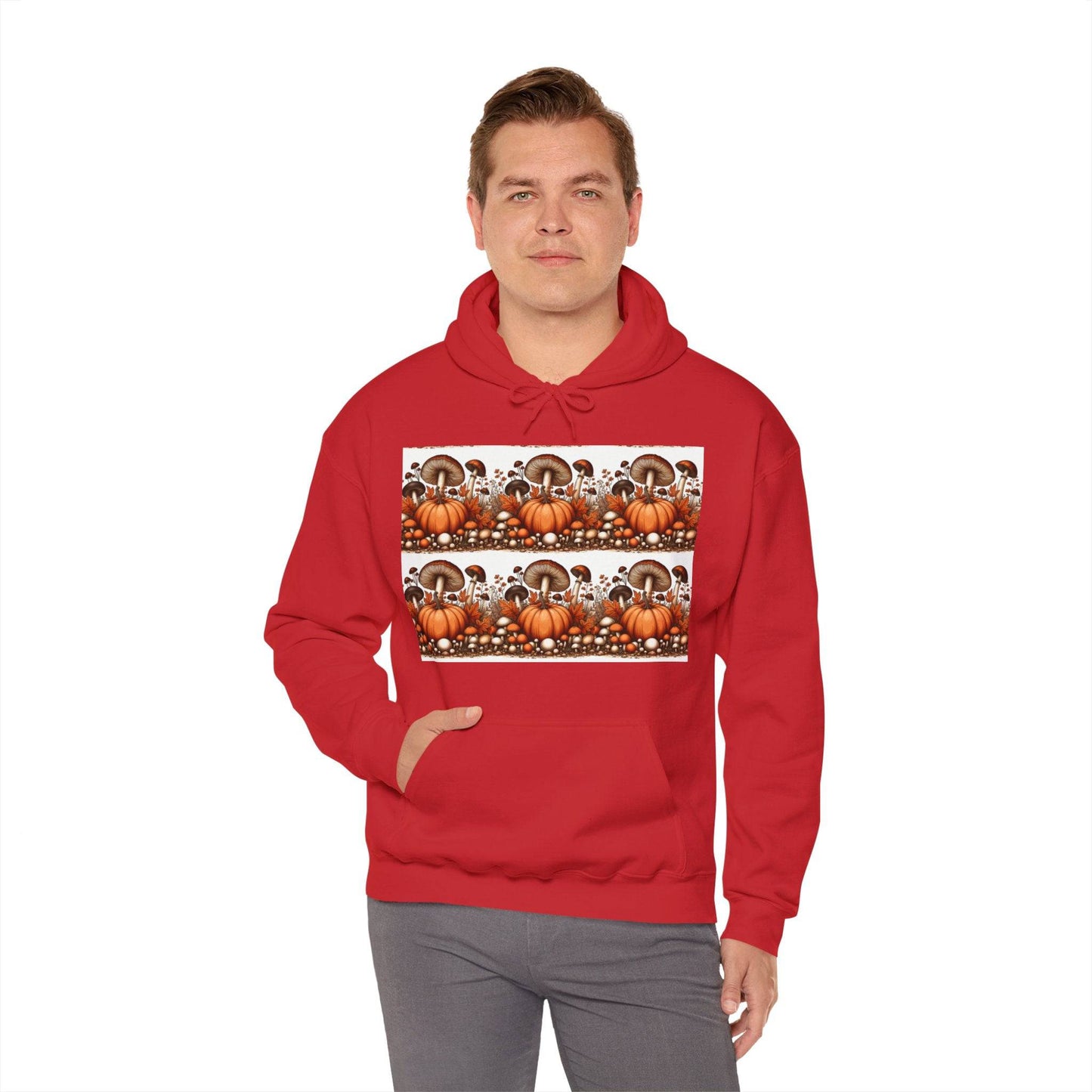 Pumpkin & Mushroom Unisex Heavy Blend™ Hooded Sweatshirt - Zion Legend Fashions