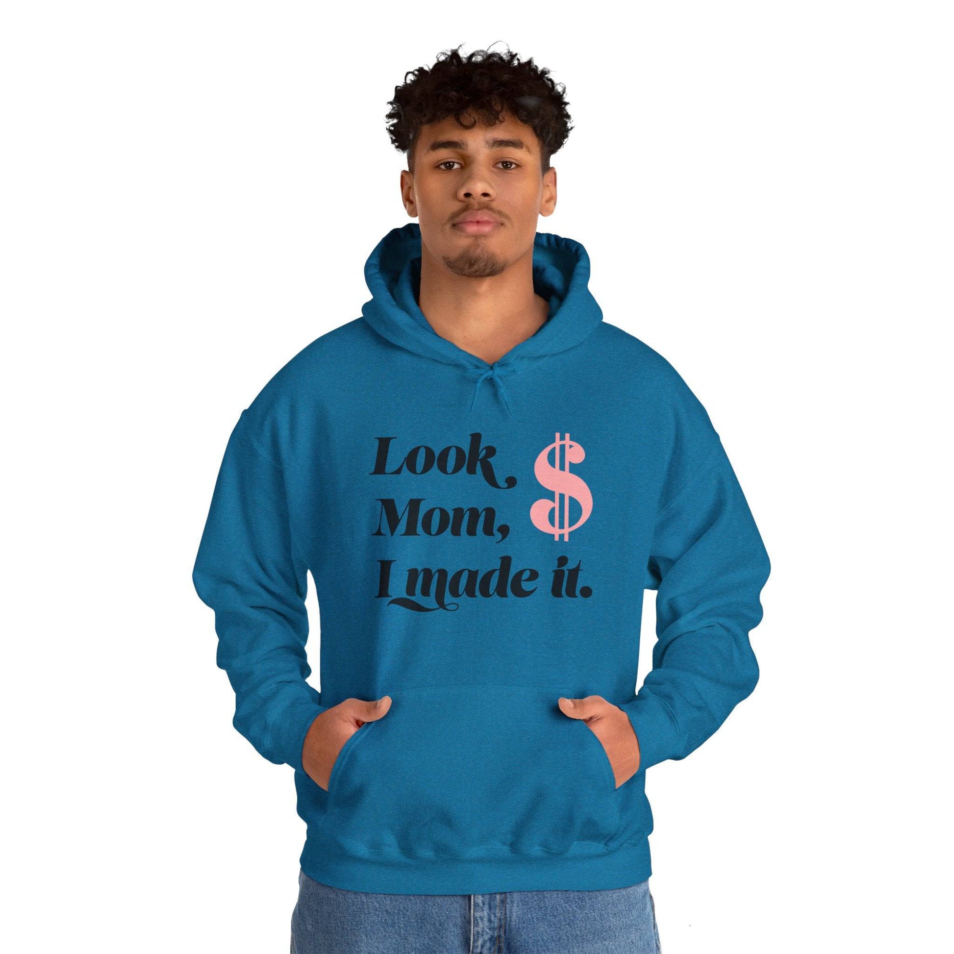 Look Mum  Unisex Heavy Blend™ Hooded Sweatshirt - Zion Legend Fashions