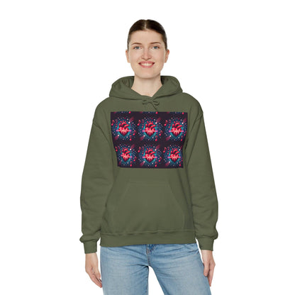 Funky heart Unisex Heavy Blend™ Hooded Sweatshirt - Zion Legend Fashions