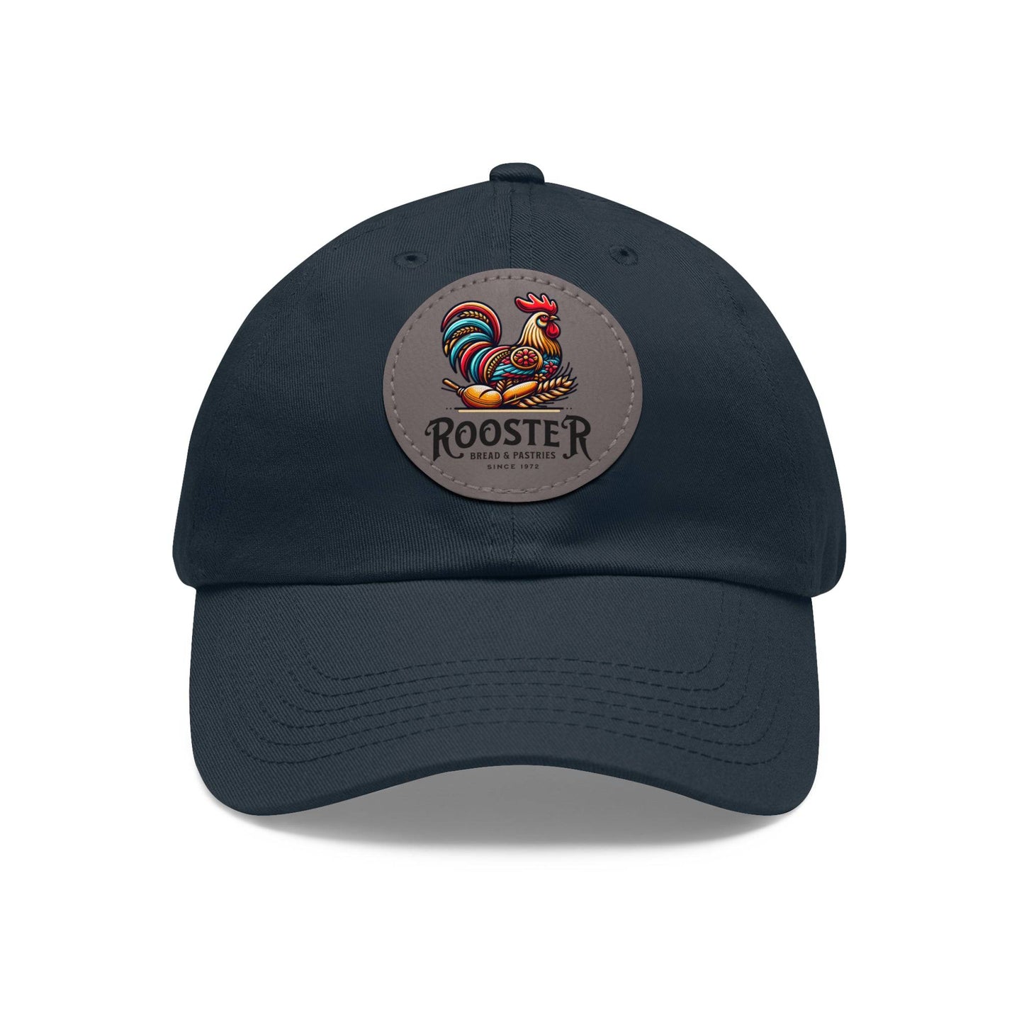 Rooster Dad Hat with Leather Patch (Round)  -  Available USA Only - Zion Legend Fashions