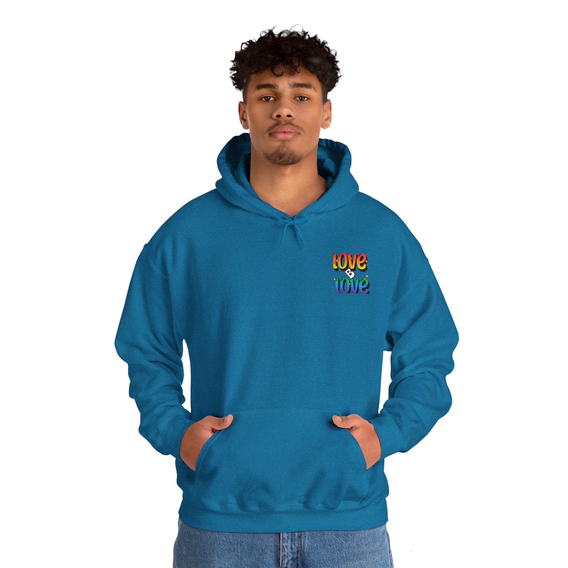 Love B Love  Vibrant colourful Unisex Heavy Hoodies sweatshirt - Zion Legend Fashions