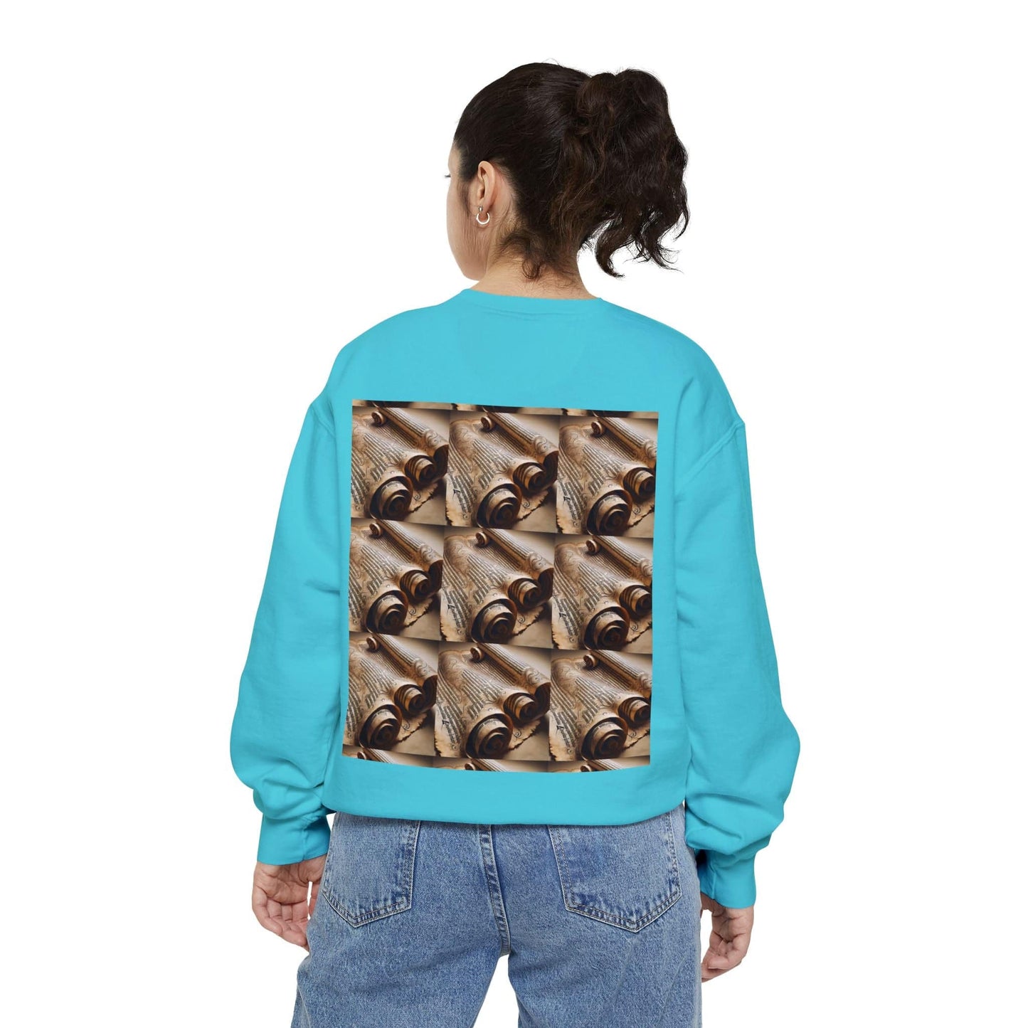 Scroll Unisex Garment-Dyed Sweatshirt - Zion Legend Fashions