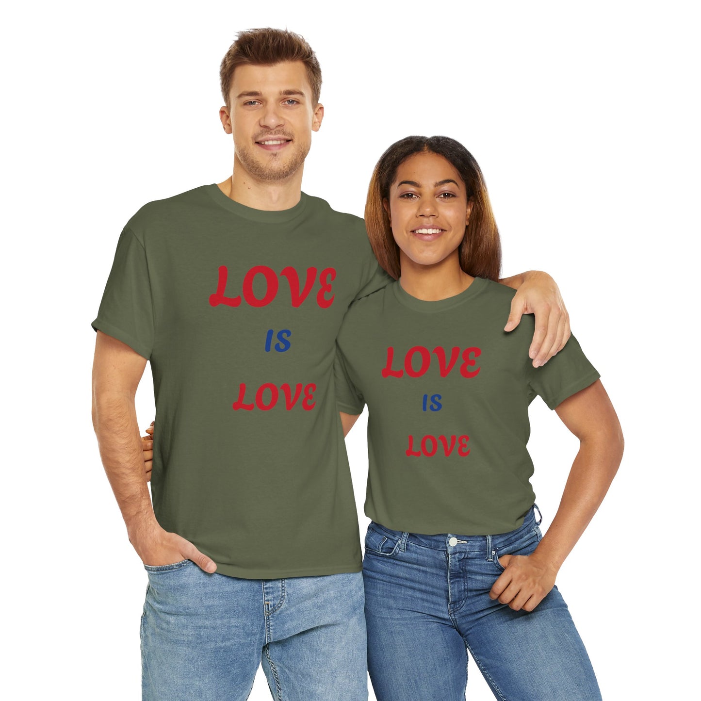 Love is Love  Heavy Cotton Tee - Zion Legend Fashions