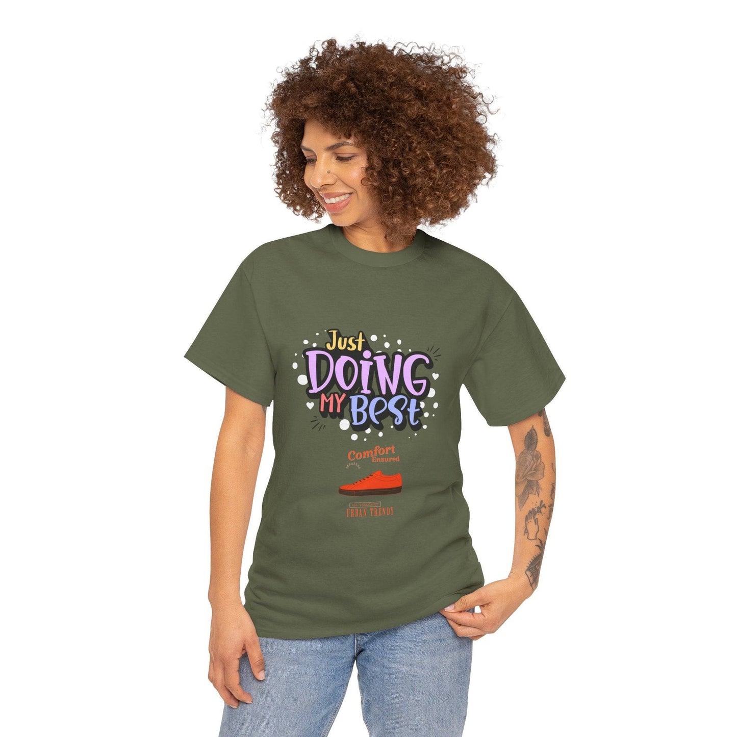 Just doing my best T-shirts Unisex Heavy Cotton Tee - Zion Legend Fashions