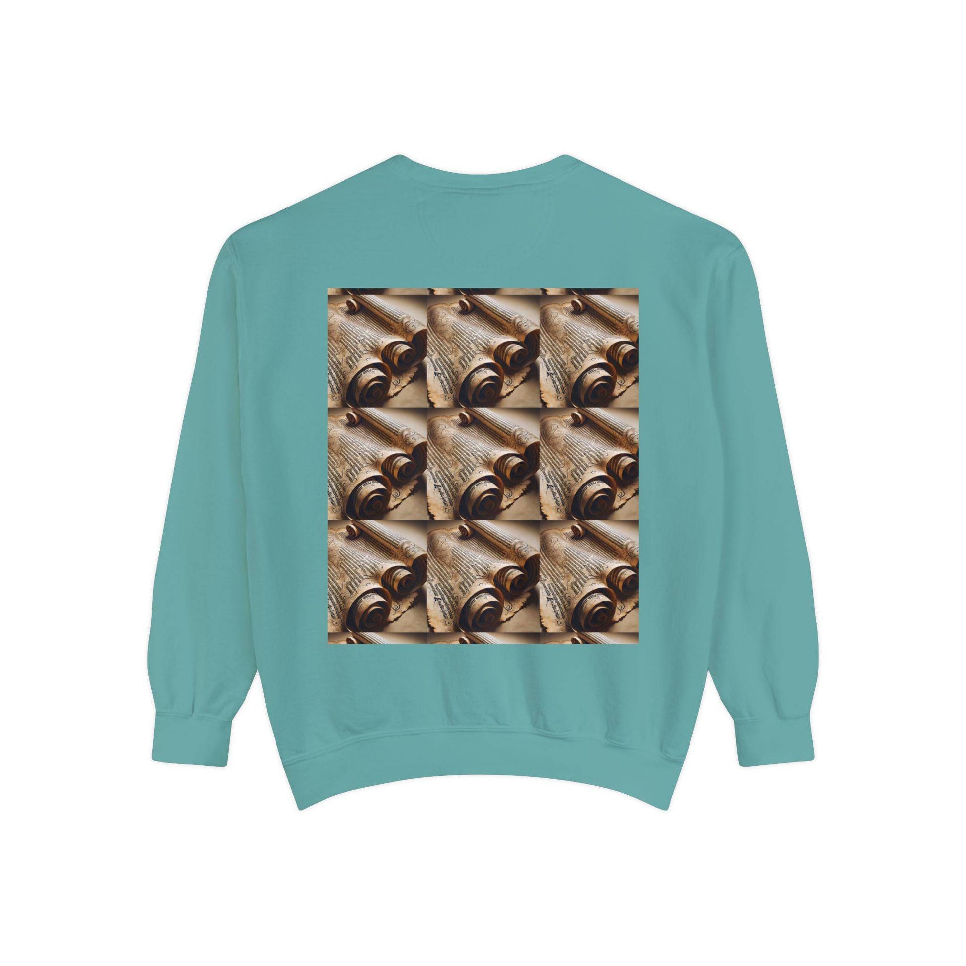 Scroll Unisex Garment-Dyed Sweatshirt - Zion Legend Fashions