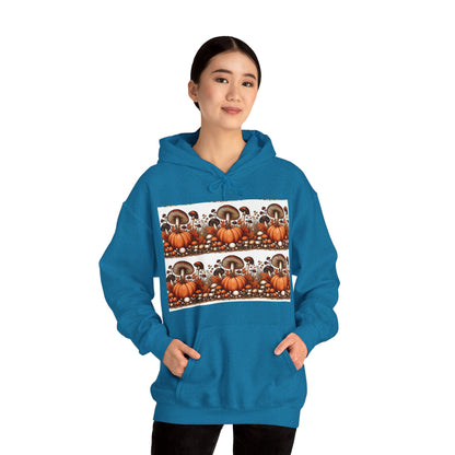 Pumpkin & Mushroom Unisex Heavy Blend™ Hooded Sweatshirt - Zion Legend Fashions