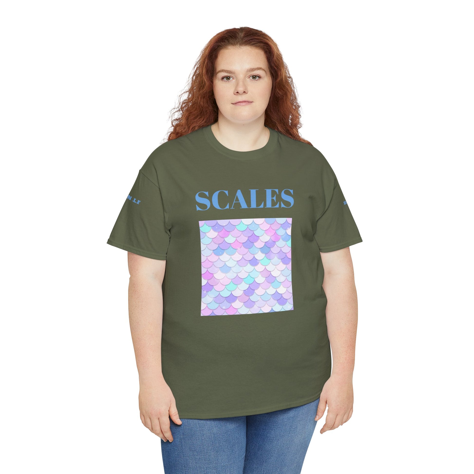 Vivacious Scales Unisex Heavy 100% Cotton Tee - Zion Legend Fashions