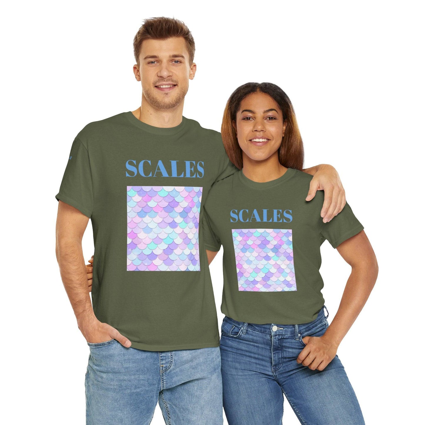 Vivacious Scales Unisex Heavy 100% Cotton Tee - Zion Legend Fashions