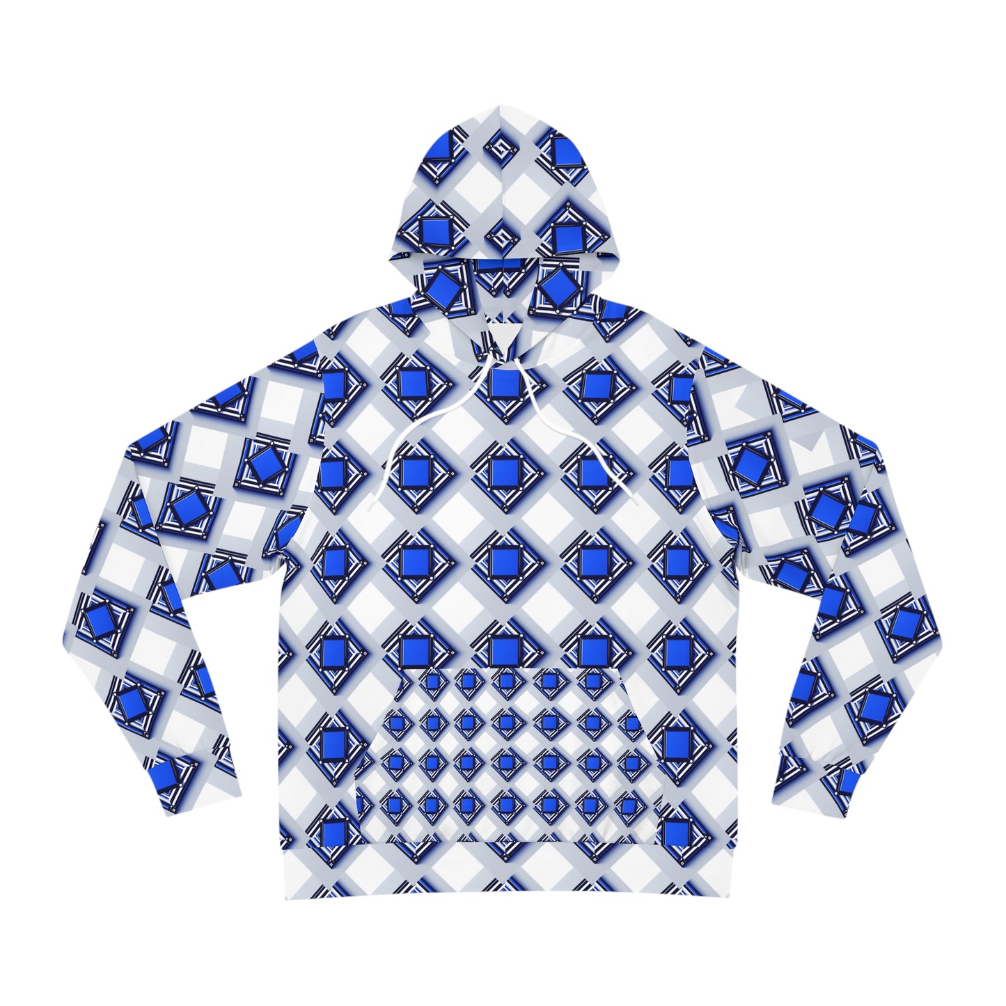 ZLF Blue Square Adult's Fashion Hoodie - Zion Legend Fashions