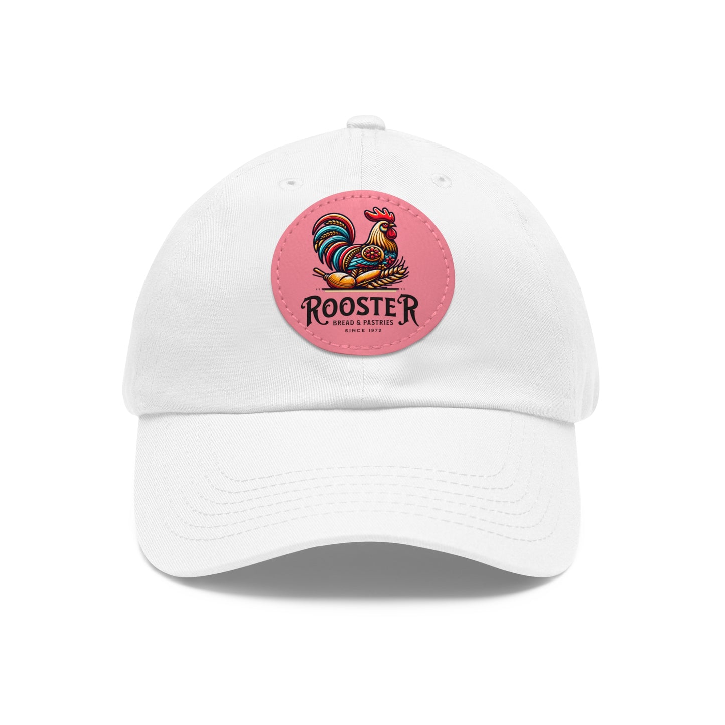 Rooster Dad Hat with Leather Patch (Round)  -  Available USA Only - Zion Legend Fashions