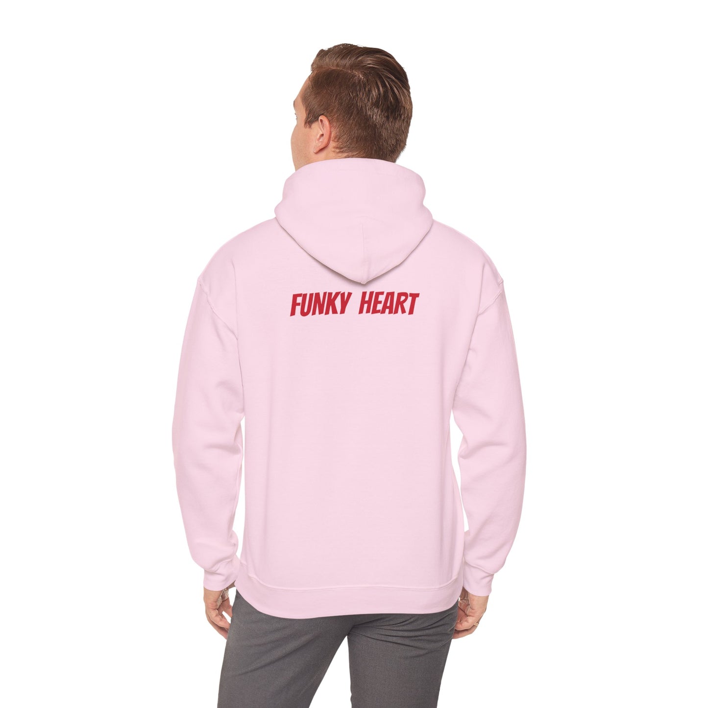 Funky heart Unisex Heavy Blend™ Hooded Sweatshirt - Zion Legend Fashions