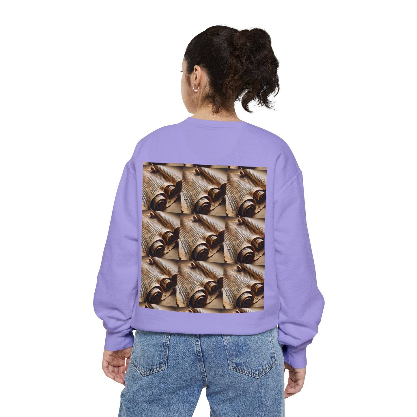Scroll Unisex Garment-Dyed Sweatshirt - Zion Legend Fashions