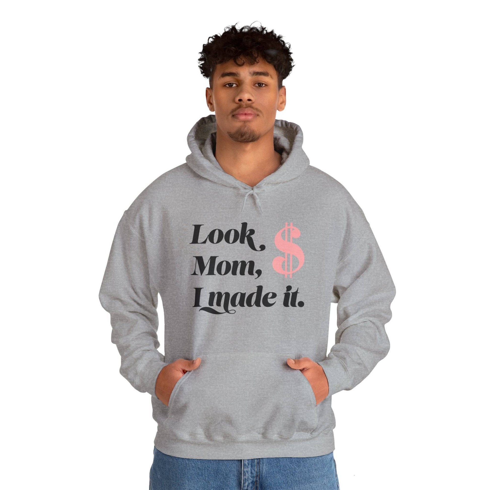 Look Mum  Unisex Heavy Blend™ Hooded Sweatshirt - Zion Legend Fashions