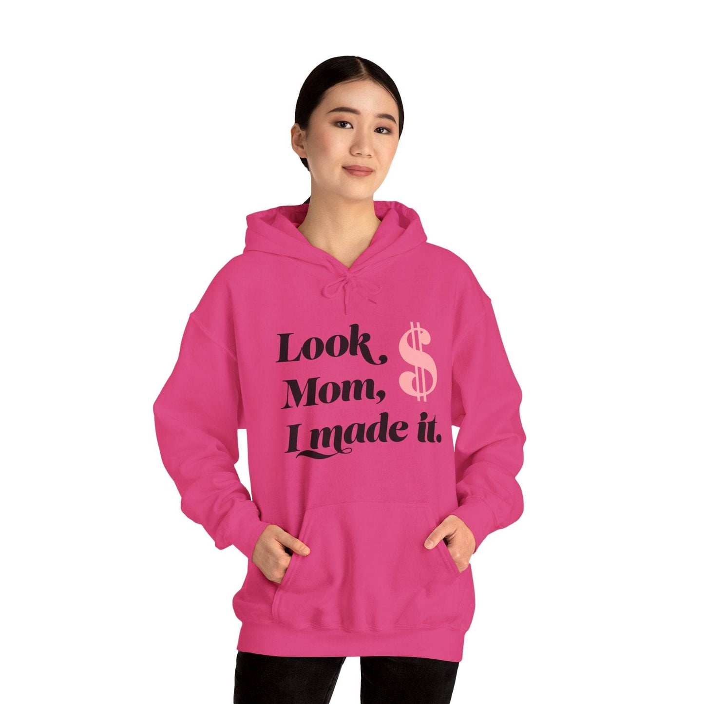 Look Mum  Unisex Heavy Blend™ Hooded Sweatshirt - Zion Legend Fashions