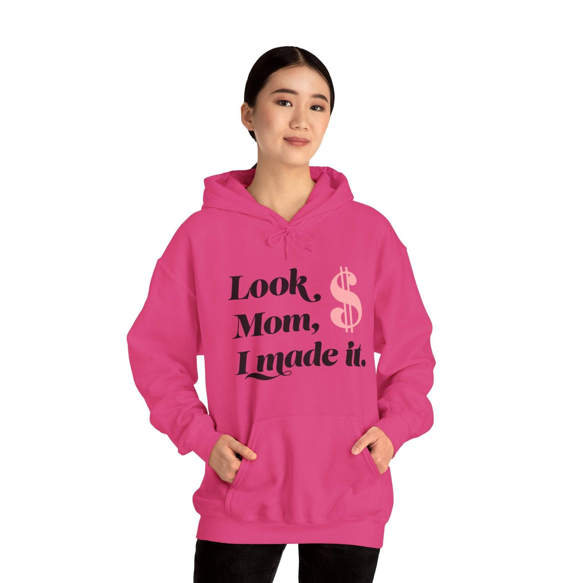 Look Mum  Unisex Heavy Blend™ Hooded Sweatshirt - Zion Legend Fashions