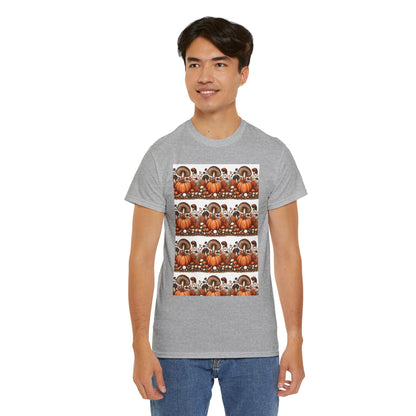 Pumpkin & Mushroom Unisex Heavy Cotton Tee - Zion Legend Fashions