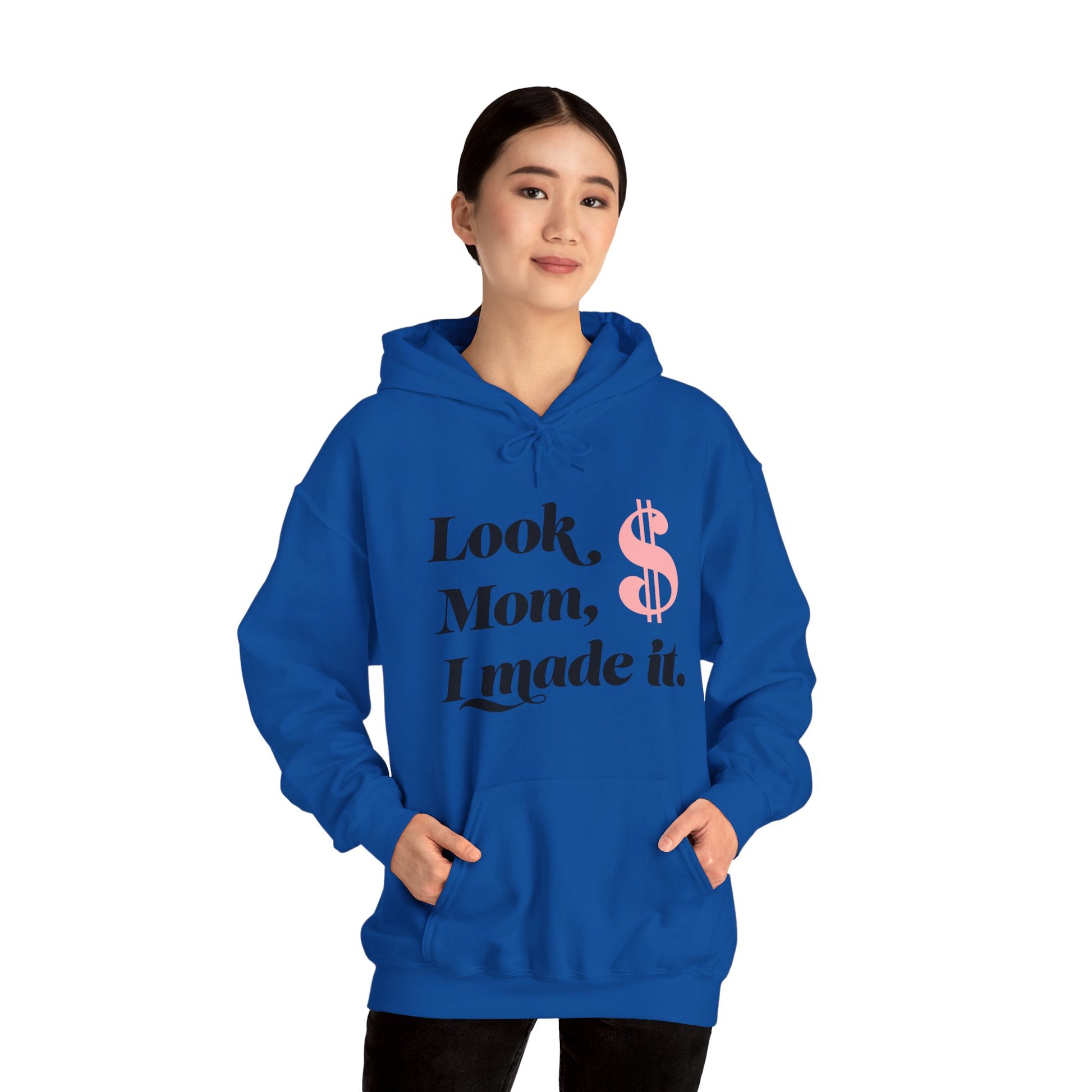Look Mum  Unisex Heavy Blend™ Hooded Sweatshirt - Zion Legend Fashions