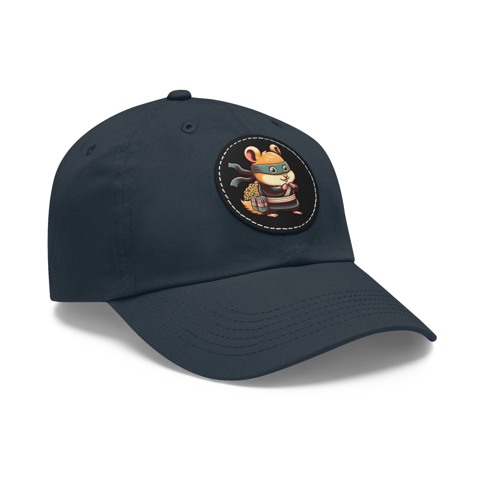 Tricky Mouse Dad Hat with Leather Patch (Round)  -  Available USA Only - Zion Legend Fashions