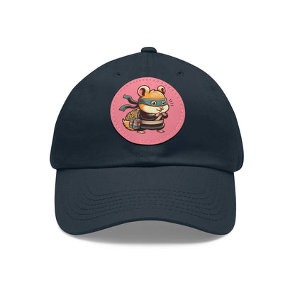 Tricky Mouse Dad Hat with Leather Patch (Round)  -  Available USA Only - Zion Legend Fashions