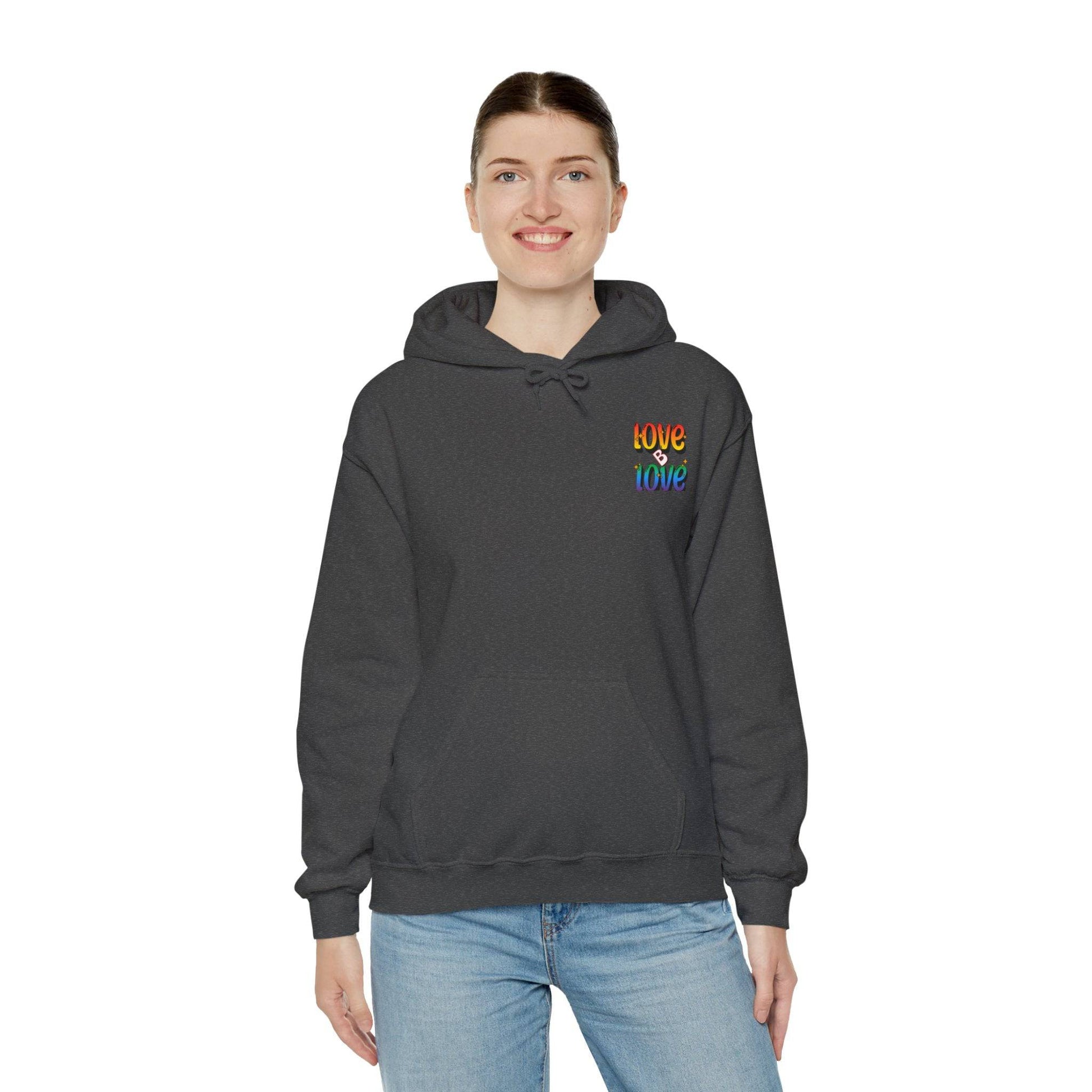 Love B Love  Vibrant colourful Unisex Heavy Hoodies sweatshirt - Zion Legend Fashions