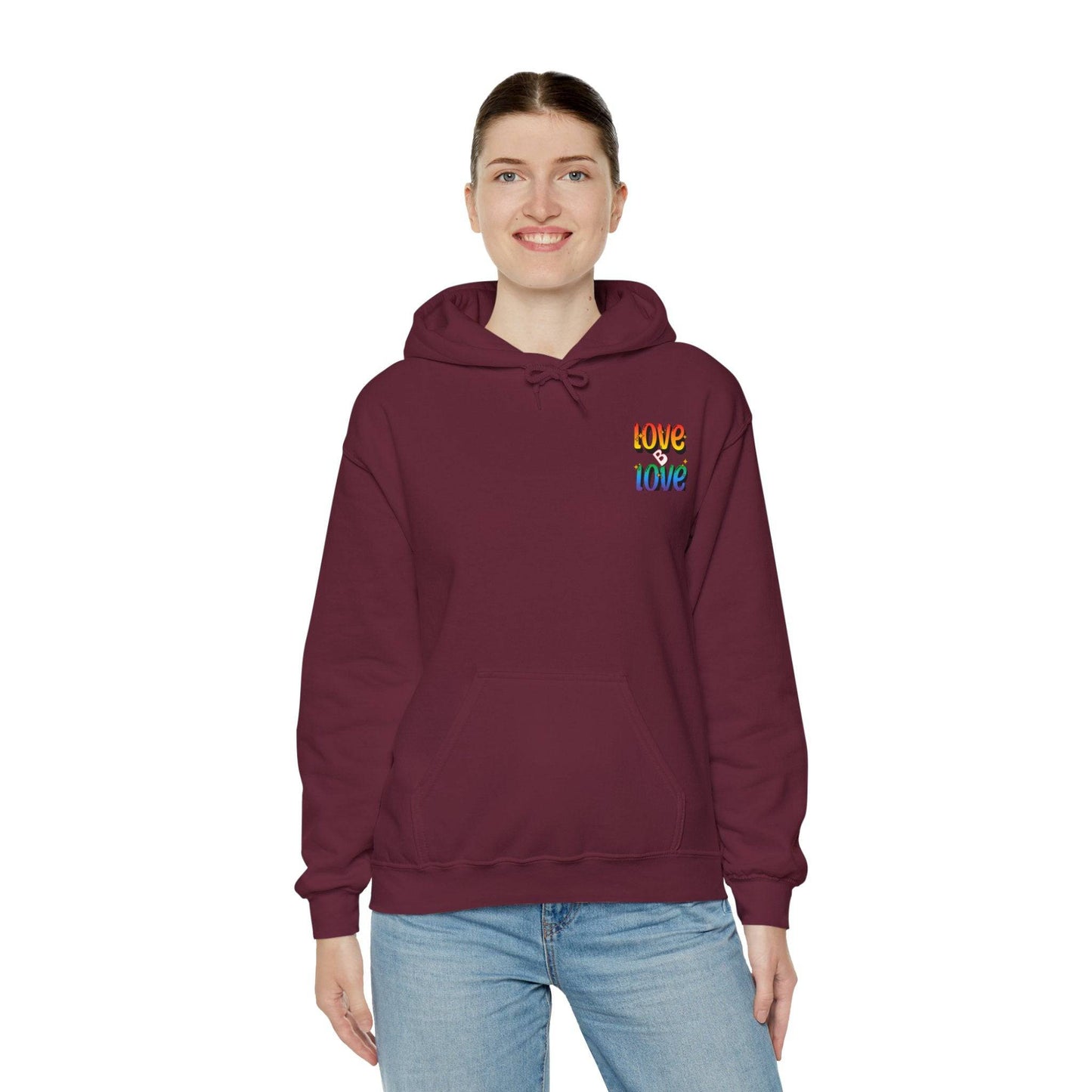 Love B Love  Vibrant colourful Unisex Heavy Hoodies sweatshirt - Zion Legend Fashions
