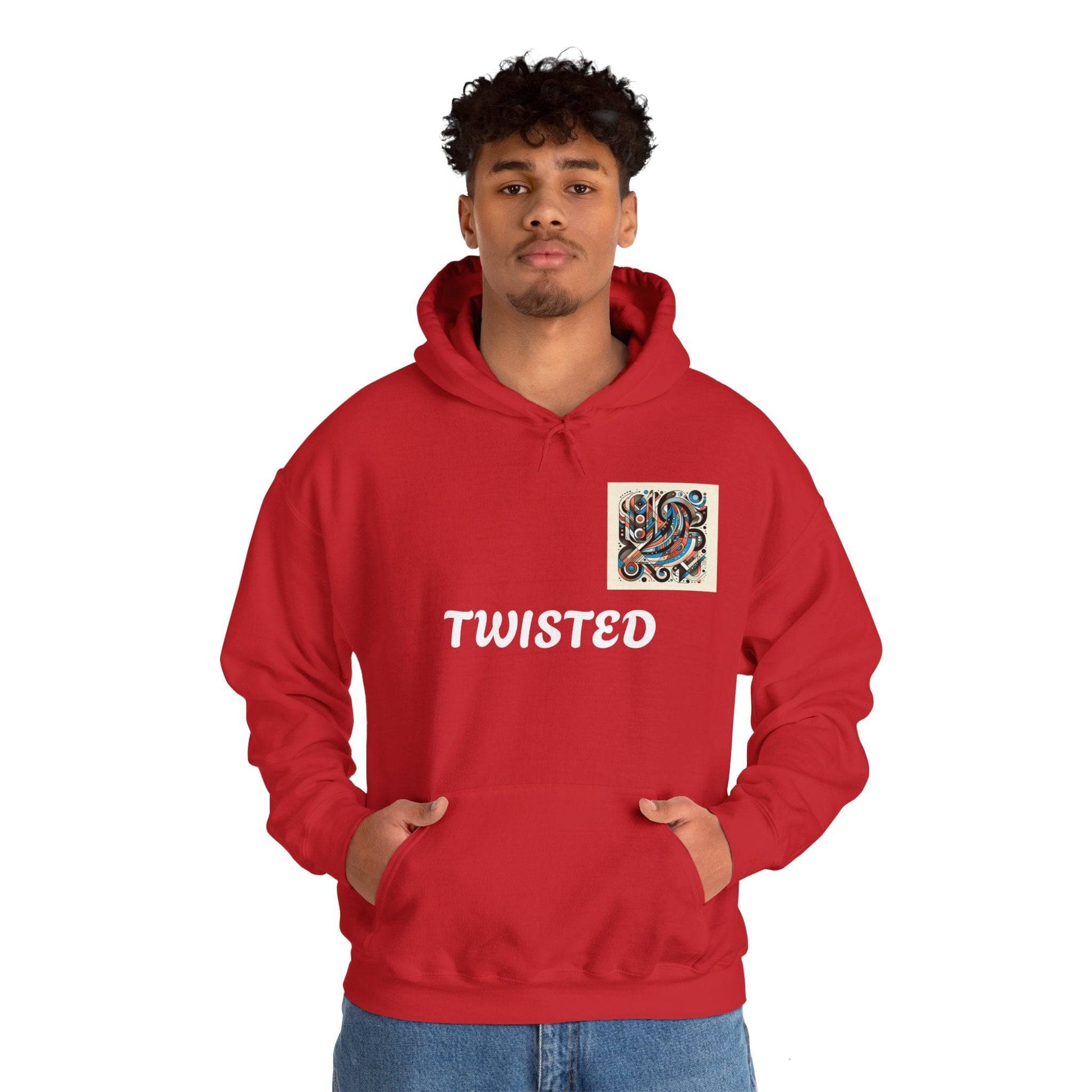Twisted White  Unisex Heavy Blend™ Hooded Sweatshirt - Zion Legend Fashions