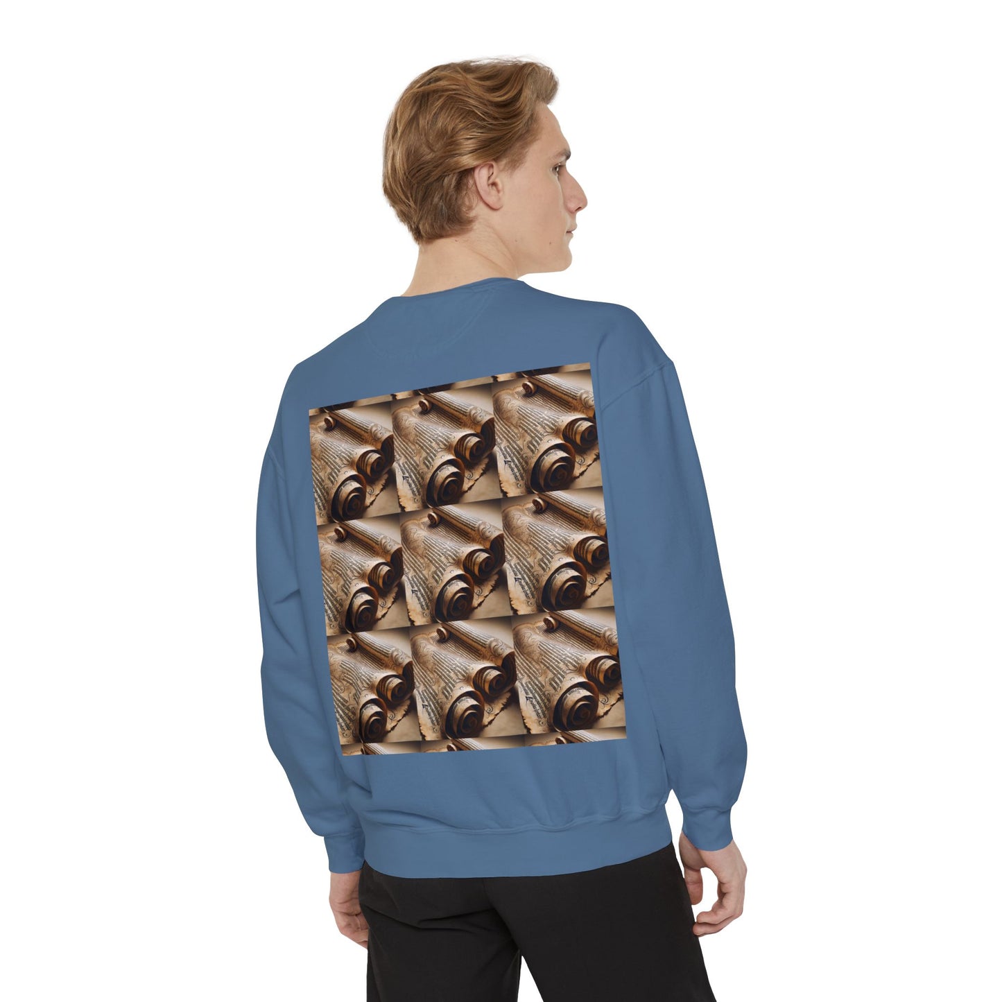 Scroll Unisex Garment-Dyed Sweatshirt - Zion Legend Fashions