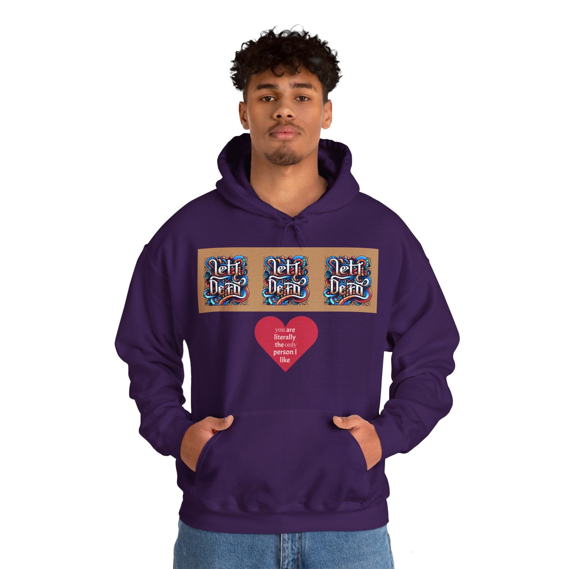 Funky Lett Unisex Heavy Blend™ Hooded Sweatshirt - Zion Legend Fashions