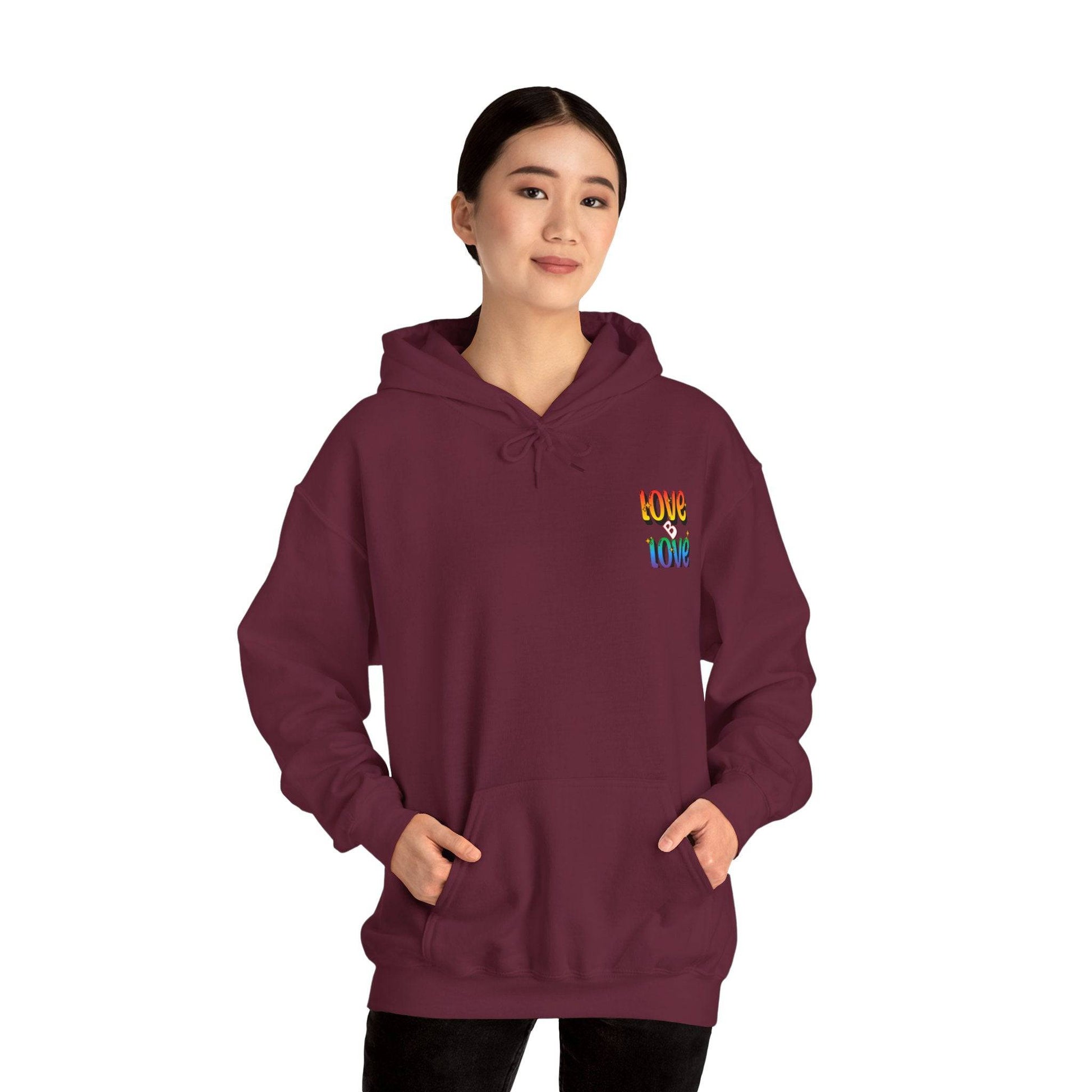 Love B Love  Vibrant colourful Unisex Heavy Hoodies sweatshirt - Zion Legend Fashions