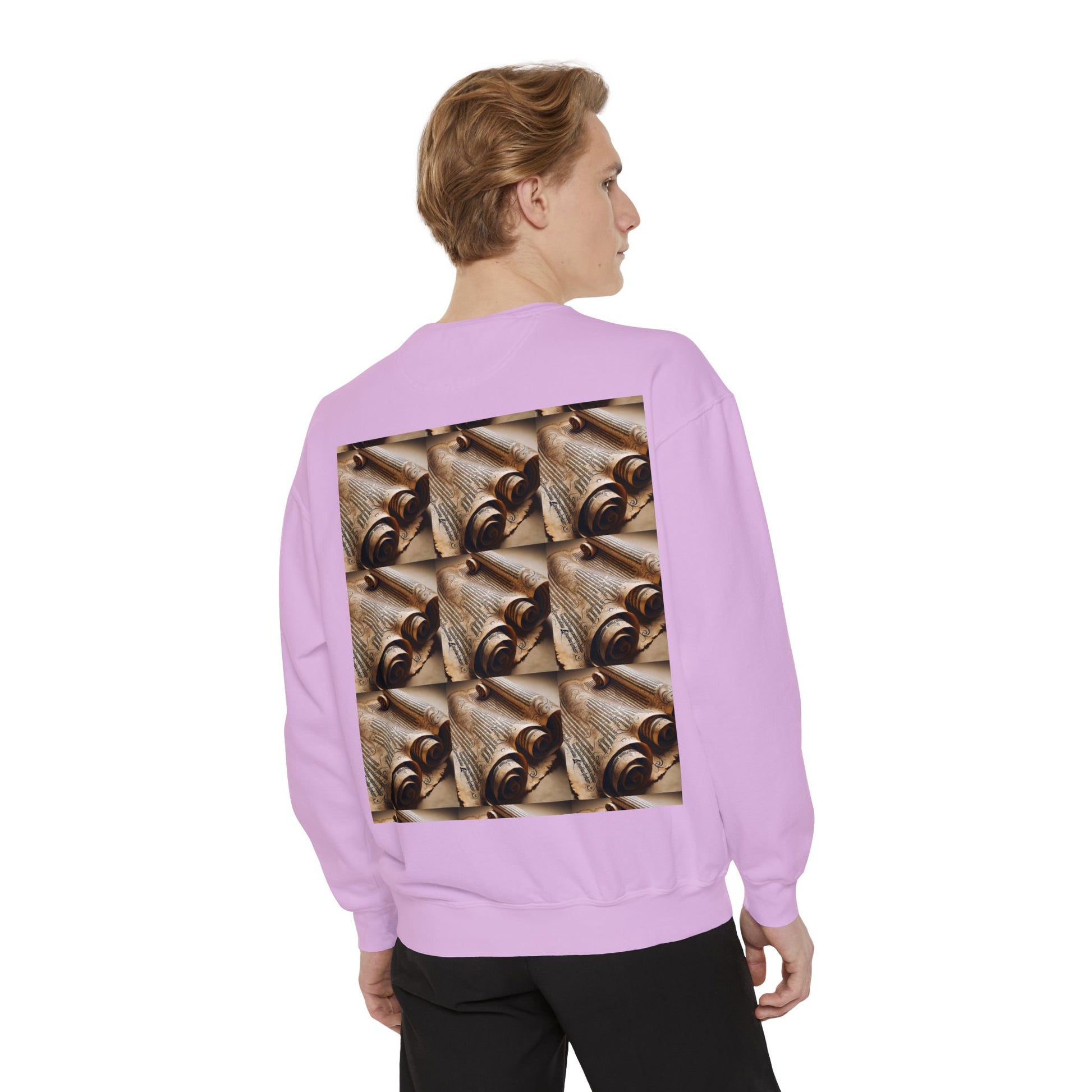 Scroll Unisex Garment-Dyed Sweatshirt - Zion Legend Fashions
