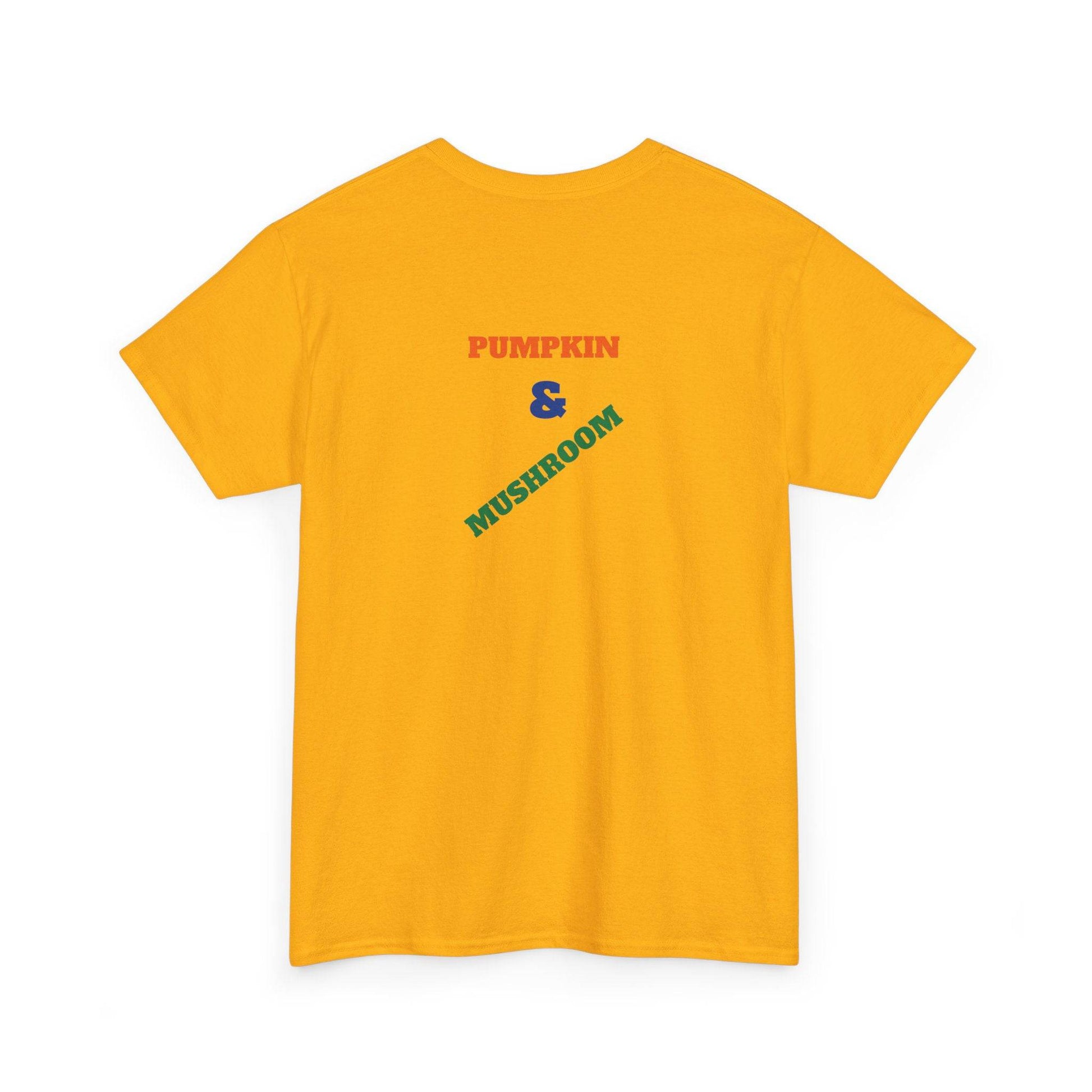 Pumpkin & Mushroom Unisex Heavy Cotton Tee - Zion Legend Fashions