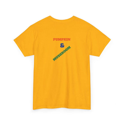 Pumpkin & Mushroom Unisex Heavy Cotton Tee - Zion Legend Fashions