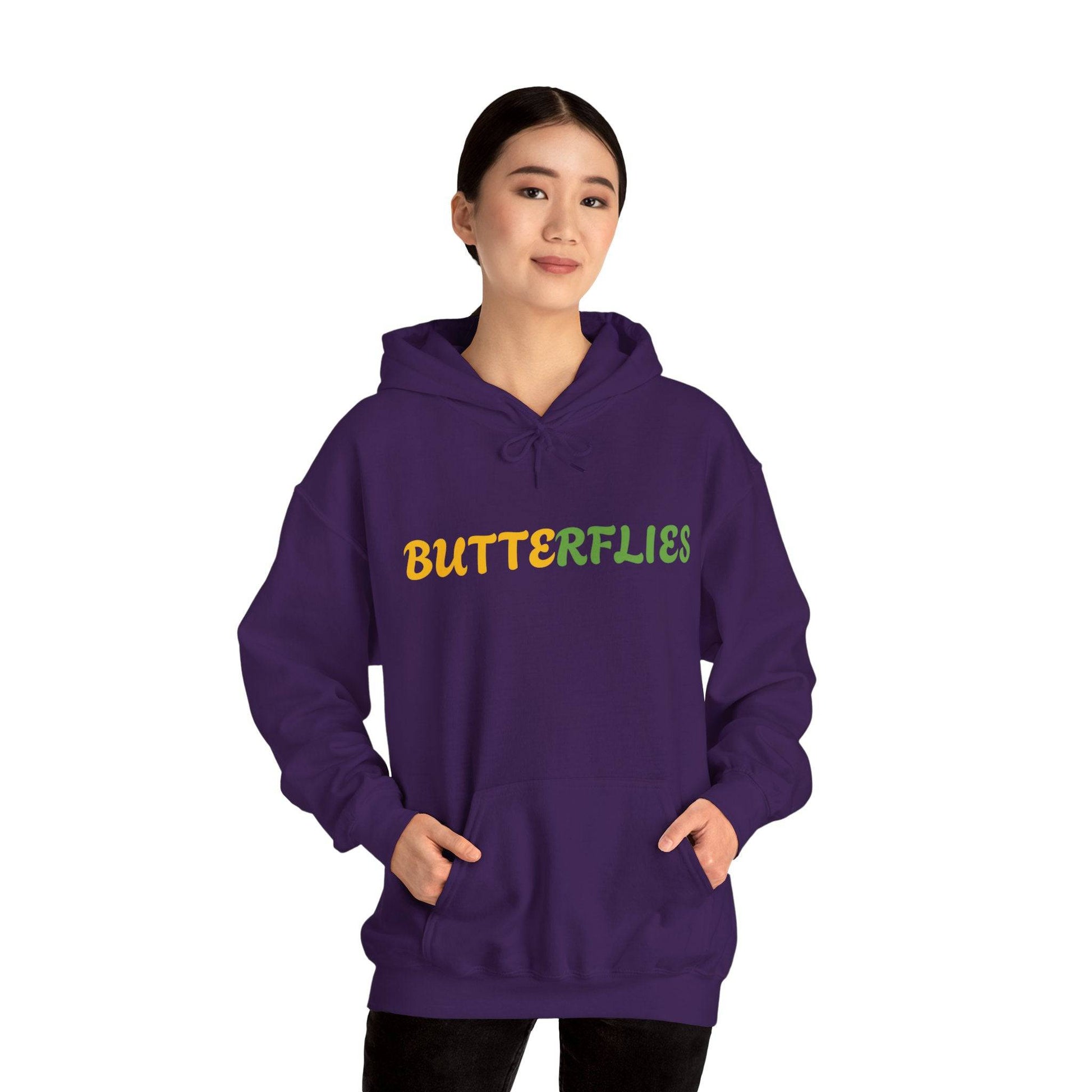 Butterflies Unisex Heavy Blend™ Hooded Sweatshirt - Zion Legend Fashions