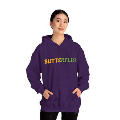 Butterflies Unisex Heavy Blend™ Hooded Sweatshirt - Zion Legend Fashions