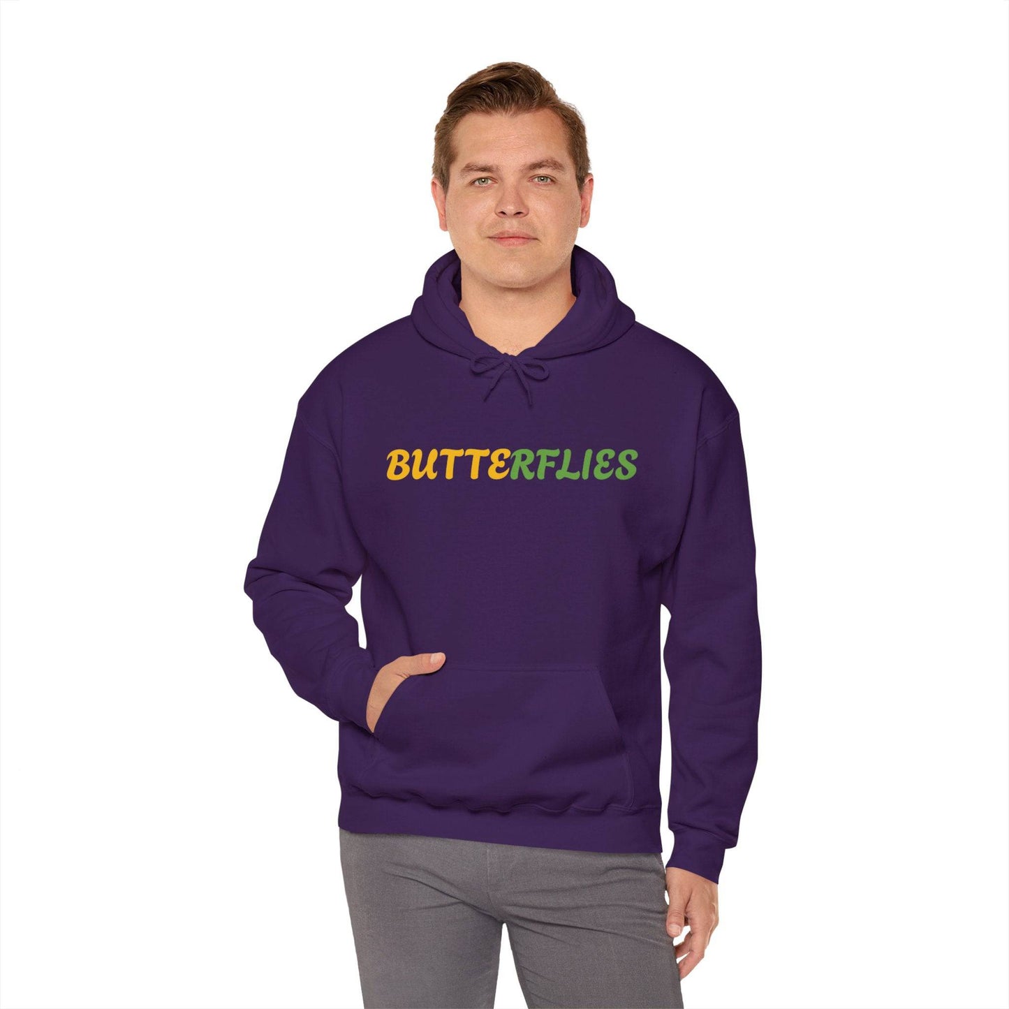 Butterflies Unisex Heavy Blend™ Hooded Sweatshirt - Zion Legend Fashions