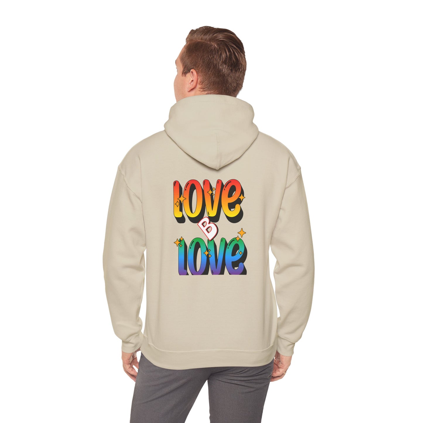 Love B Love  Vibrant colourful Unisex Heavy Hoodies sweatshirt - Zion Legend Fashions